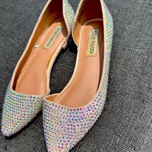 Steve Madden size 6 bling shoes. Light baby pink. 💕